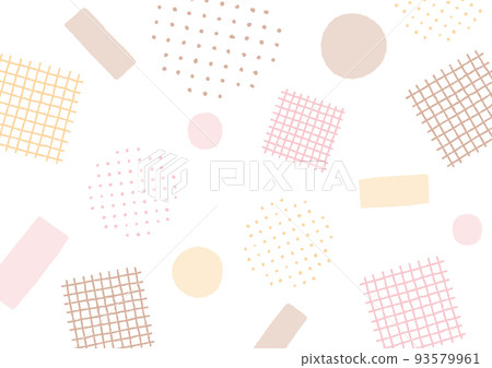 Hand-drawn geometric pattern background (deco-boko lines) brown Hand-drawn geometric pattern background (deco-boko lines) brown 93579961