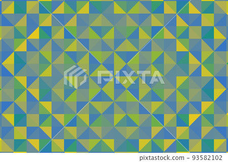 Motley colour. Halftone triangles, stylized geometric pattern and background. Abstract mosaic, illustration. 93582102