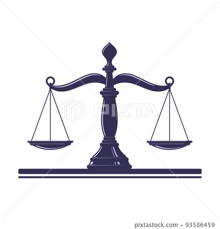 Scales of justice symbol 93586459