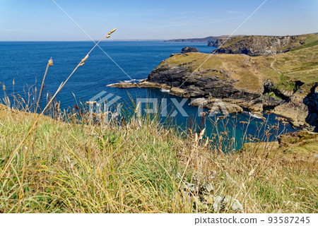 View of the coastline from Tintagel castle - Cornwall, View of the coastline from Tintagel castle - Cornwall, 93587245