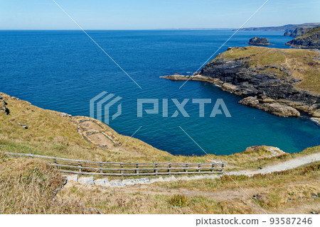 View of the coastline from Tintagel castle - Cornwall, View of the coastline from Tintagel castle - Cornwall, 93587246