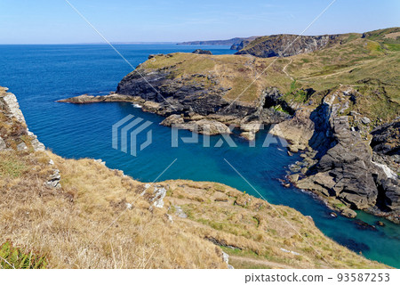 View of the coastline from Tintagel castle - Cornwall, View of the coastline from Tintagel castle - Cornwall, 93587253