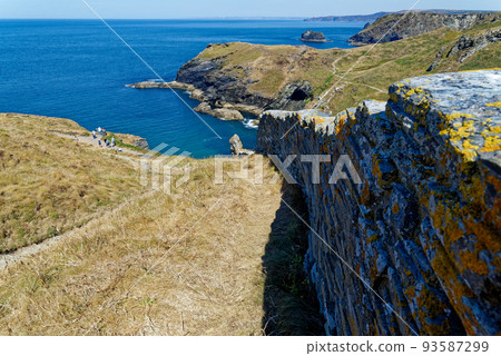 Ruins Of Tintagel Castle - Cornwall UK 93587299