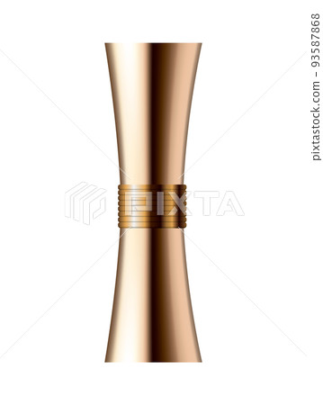 Makeup cosmetic package. Isolated beauty product and facial decorative cosmetic tool. Blank template of container for lipstick Makeup cosmetic package. Isolated beauty product and facial decorative cosmetic tool. Blank template of container for lipstick 93587868