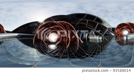 360 degree full panorama environment map of sphere geometric shape futuristic architecture building interior with sky and sun 3d render illustration hdri hdr vr virtual reality content 360 degree full panorama environment map of sphere geometric shape futuristic architecture building interior with sky and sun 3d render illustration hdri hdr vr virtual reality content 93588014