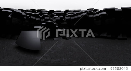 360 degree full panorama environment map of dark cube futuristic abstract building basement tunnel 3d render illustration hdri hdr vr virtual reality 360 degree full panorama environment map of dark cube futuristic abstract building basement tunnel 3d render illustration hdri hdr vr virtual reality 93588043