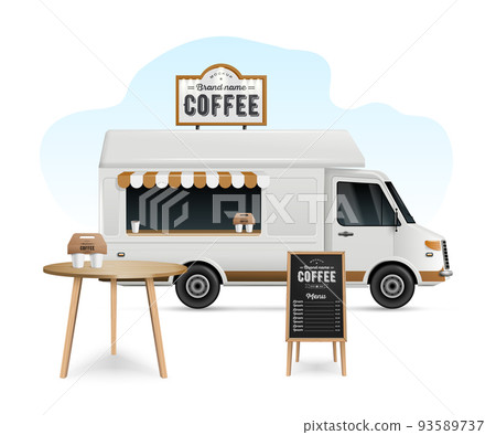 Food Truck Illustration 93589737