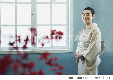 米色 Homongi 和服 米色 Homongi 和服 93591974