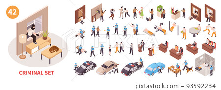Isometric Criminal Set Isometric Criminal Set 93592234