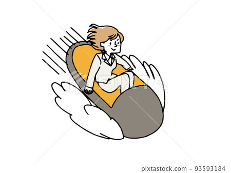 A business woman sledding vigorously Businessmen advancing at a fast speed A business woman sledding vigorously Businessmen advancing at a fast speed 93593184