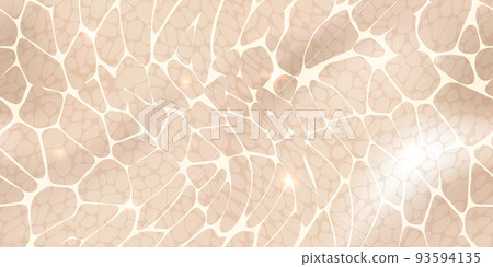 Empty beige swimming pool top view seamless texture with sunlight glare reflect, shadows, and caustic ripples 93594135