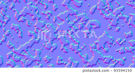 Normal map of grunge surface with organic spots as a seamless pattern Normal map of grunge surface with organic spots as a seamless pattern 93594150