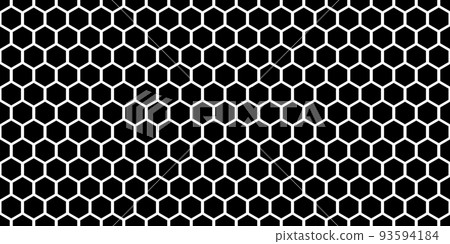 Black and white honey comb simple seamless pattern Black and white honey comb simple seamless pattern 93594184
