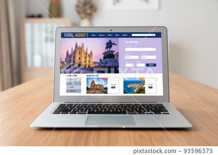 Online travel agency website for modish search and travel planning 93596373