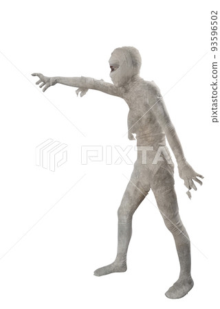 Mummy standing with claw hands Mummy standing with claw hands 93596502