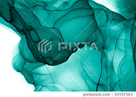 Marble ink abstract art from exquisite original painting for abstract background 93597563