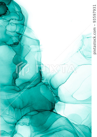 Marble ink abstract art from exquisite original painting for abstract background 93597931
