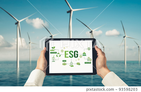 Green business transformation for environment saving and ESG business concept Green business transformation for environment saving and ESG business concept 93598203