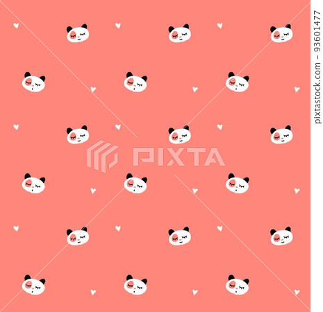 Cute panda seamless pattern 93601477