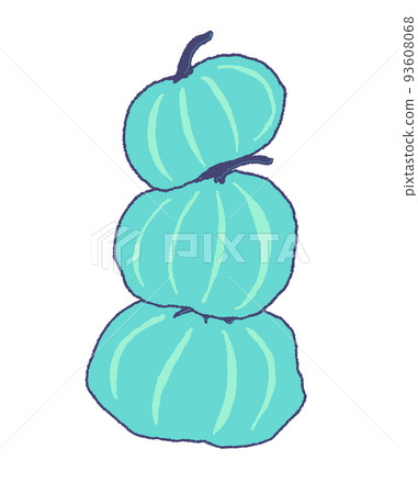 手繪風格可愛南瓜 93608068