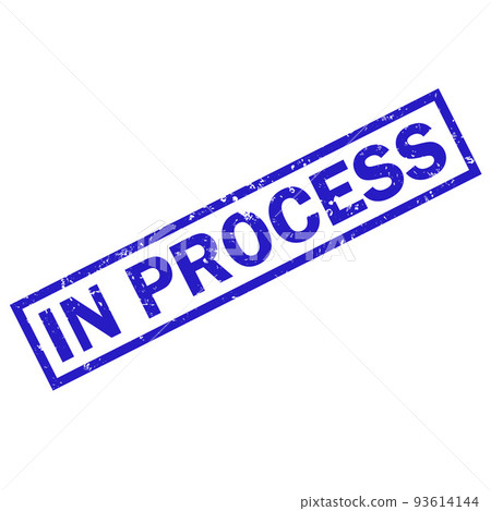 in process sign. in process grunge rubber stamp on white background. in process stamp. flat style. 93614144