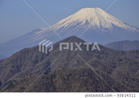 Tanzawa main ridge Mt. Fuji seen from Mt. Omuro 93614311