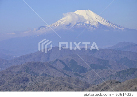 Tanzawa main ridge Mt. Fuji seen from Mt. Omuro 93614323