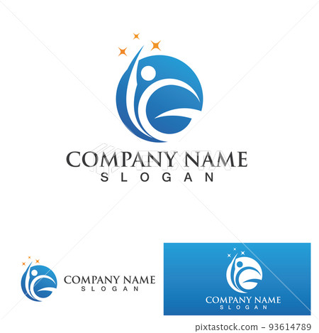 G initial people logo and symbol vector 93614789