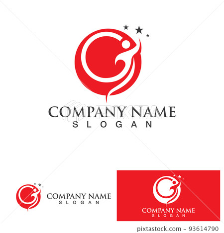 G initial people logo and symbol vector 93614790