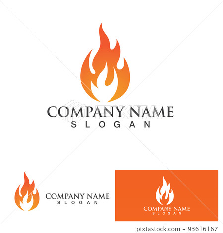 fire flame logo icon vector design template fire flame logo icon vector design template 93616167