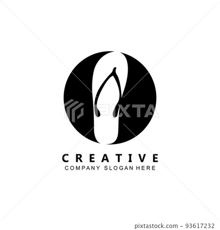 flip-flops logo vector symbol icon used on the feet 93617232
