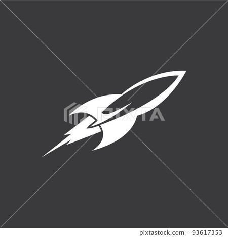 simple space rocket icon vector logo free 93617353