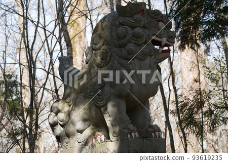 Komainu on the approach to Togakushi Okusha Shrine Komainu on the approach to Togakushi Okusha Shrine 93619235