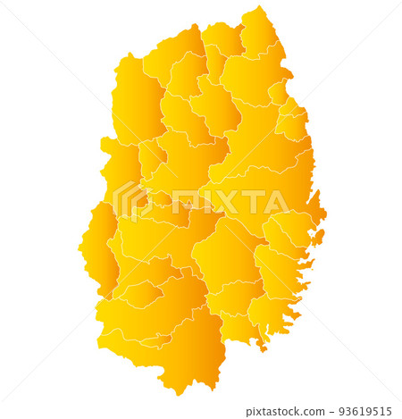 岩手縣市町村地圖 93619515