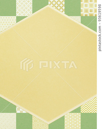 日式格子圖案框架 93619598