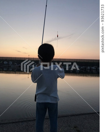 Children fishing 93621733