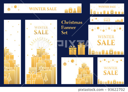 橫幅集_Christmas_Gold 橫幅集_Christmas_Gold 93622702