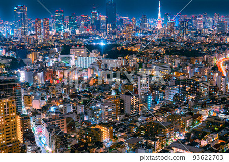 東京的夜景 東京的夜景 93622703