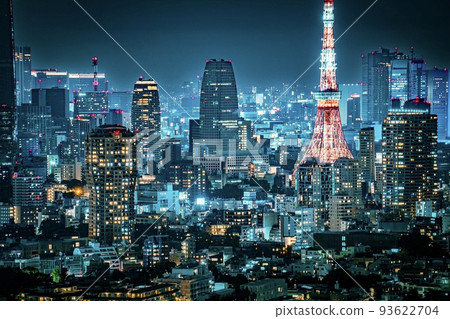 東京的夜景 東京的夜景 93622704