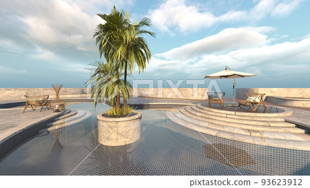 Rooftop pool 93623912