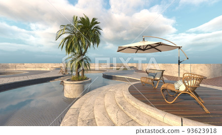 Rooftop pool 93623918