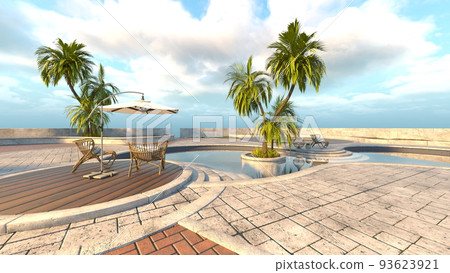 Rooftop pool 93623921