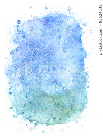 水彩背景藍綠色 水彩背景藍綠色 93624338