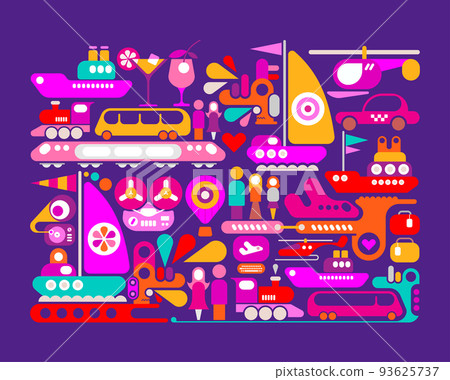 Enjoy Travel vector illustration 93625737