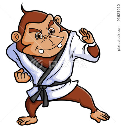 The strong chimpanzee as the professional karate The strong chimpanzee as the professional karate 93625910