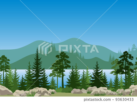 Seamless Mountain Landscape 93630433