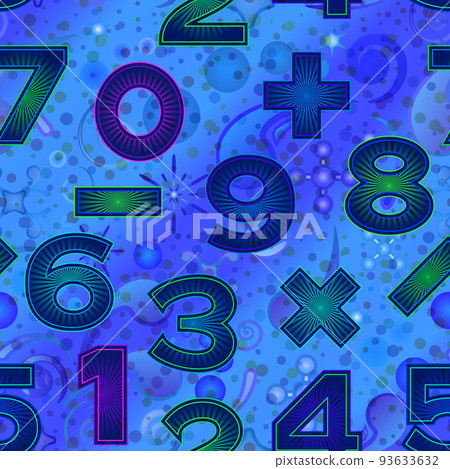 Seamless Pattern, Numbers 93633632