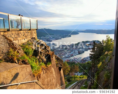 View of Mount Floyen Skyline of Bergen 93634192