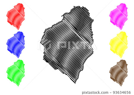 Atlantico Department map vector Atlantico Department map vector 93634656