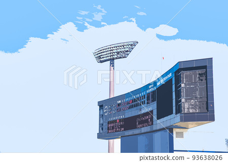 Baseball field scoreboard (ECO Stadium Niigata) 93638026